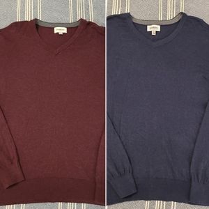 Goodfellow v-neck pullover sweater sweaters cotton wool blend L lot